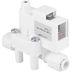 Presostato Osmosis Inversa DEWIN Interruptor de Alta Presión, Interruptor de Alta Presión para Bomba 1/4´´ DC 24V Interruptor de Alta Presión para Bomba RO Instaladores de Agua Tanque de ósmosis Inversa Acción de 0.25MPa