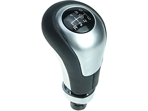 Hegehof Pommeau de levier de vitesse 6 vitesses Compatible avec Mercedes Benz Classe A B W176 W246 Argenté
