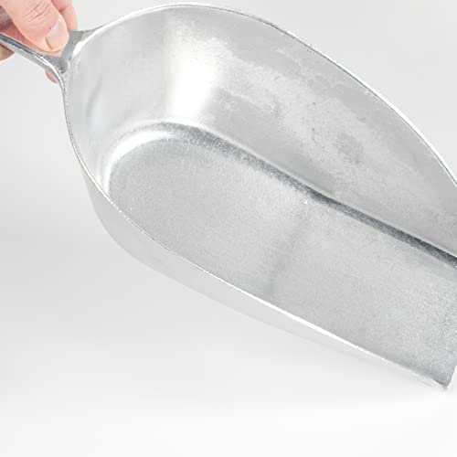 Pelle à farine en métal de fonte d'aluminium robuste argenté - 8