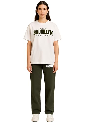 Image of My Swag Graphic Printe T-Shirt and Pants Loungewear Set, Cotton