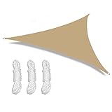 【Ideale Verwendung】 Das Sonnenschutzsegel hat viele Verwendungszwecke: über eine Terrasse, einen Rasen, einen Garten, einen Garten, einen Pool, eine Terrasse, einen Innenhof, einen Park, einen Carport oder einen anderen Außenbereich, um Sie im Sommer kühl zu halten.