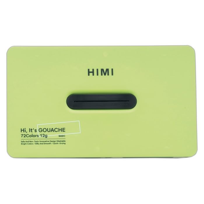 Juego de gouache HIMI de 72 colores, caja verde manzana: el regalo ideal para aficionados al arte