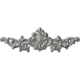 Ekena Millwork ONL12X04X01MA 12-Inch W X 3 3/4-Inch H X 5/8-Inch P Marcella Small Leaf with Scrolls Onlay