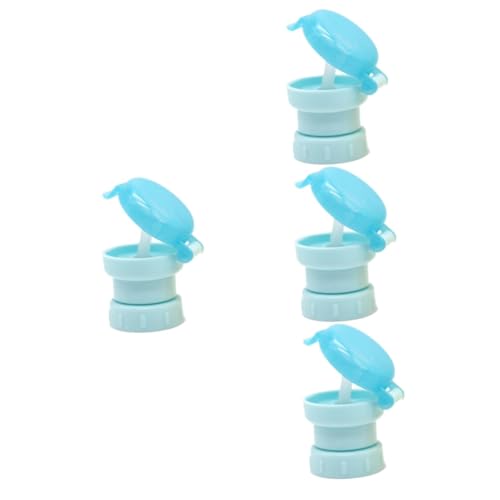 4本 こぼし ボトル トップ 変換 水 ボトル 子供用 子供用 水 ボトル 水筒 水 ボトル ストロー 蓋 ストリーマー ベビー ボトル キャップ ストロー付き ボトル 蓋 ジュー GLSTOY