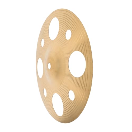 VANZACK Alloy Crash Cymbal with Hole Comfortable Hand Cymbals for Enhanced Sound Penetration Lightweight Design for Outdoor Music Creation Band Rehearsals