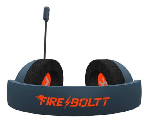 Image of Fire-Boltt O-Prime, Gaming Headphone Bluetooth V5.3, 100-hr Wireless use, a 50mm Driver, Cardioid mic. Game with 28ms Low Latency, and AUX Input for Wired Connection. (Blue)