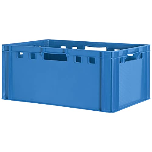 Euro Apilamiento de Plástico Caja Industrial Euro Caja Almacenamiento Eurobox E3 Azul Kingpower, PL1-FleischK-E3-BLAU:1