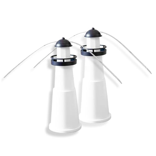CGTQROVR Ventilador de mosca 2 PCS Batería en forma de torre de 10x4 pulgadas, ventiladores de mosca para mesas Picnic Restaurant Party Home BBQ
