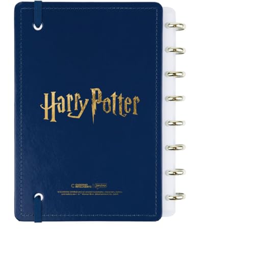 Caderno Inteligente, Pequeno, Harry Potter Azul, 140x200 mm, 80 Folhas off white
