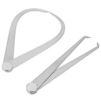 Akozon Messschieber 2 Pcs Caliper 6-Zoll Maschinist Edelstahl Gelenk Außen Innen Messschieber Caliper Clay Skulptur Keramik Messwerkzeuge