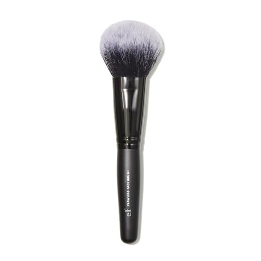 e.l.f. Flawless Face Brush, Vegan Makeup Tool For Flawlessly Contouring & Defining With Powder, Blush & Bronzer, Made With Cruelty-Free Bristles