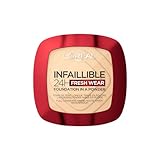 L'Oreal Paris Make-up Designer Polvos Compactos Mate Infalible 24H, Larga Duración, Cobertura...