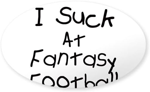 CafePress Fantasy Football Oval Sticker Oval Bumper Sticker Car Decal