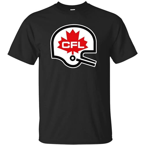 CHUNZHU CFL Retro Logo Canadian Football League Vintage Throwback Mens T Shirt Size XXL