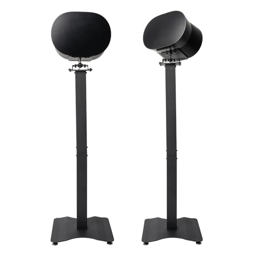 Support de Sol pour Sonos Era 300 paire de pieds en métal inclinables noirs