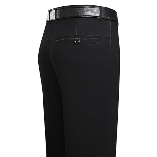Pantalon de costume en soie glacée haut de gamme noir 42