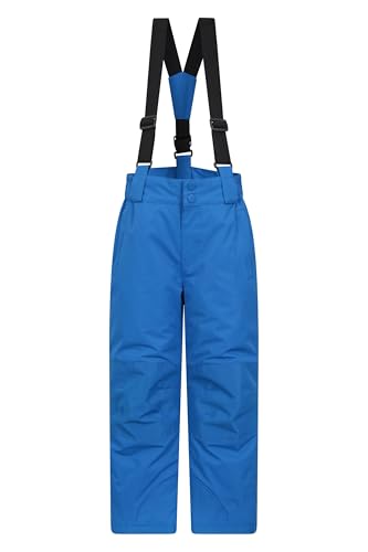Pantalon de ski enfants imperméable et chaud avec deux poches et bretelles
