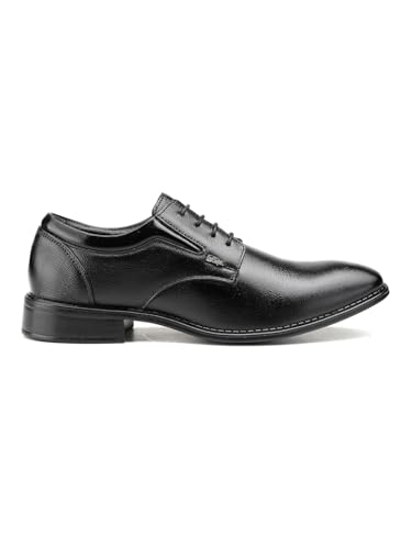 Image of Lee Cooper LC1473E2R Men's Leather Derby Formal Shoes | Lightweight, Comfortable & Stylish Lace-Ups for Office, Business