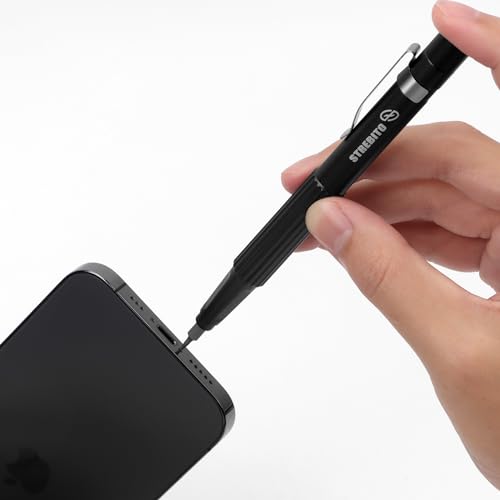 STREBITO Precision Screwdriver 13-in-1 Multi-Bit Small Screwdriver Set, Mangetic Pen Shape Pocket Screwdriver with Torx T5 T6 T8 T10, Pentalobe P5, Triwing Y00, for Phone, Computer, Laptop, Watch, EDC