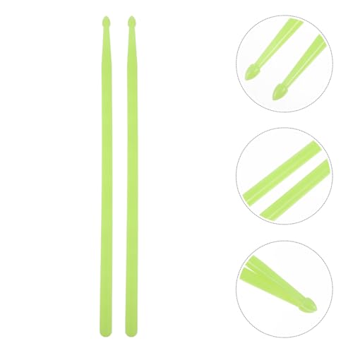 Baquetas luminosas verdes de nylon 2 piezas miniatura 4
