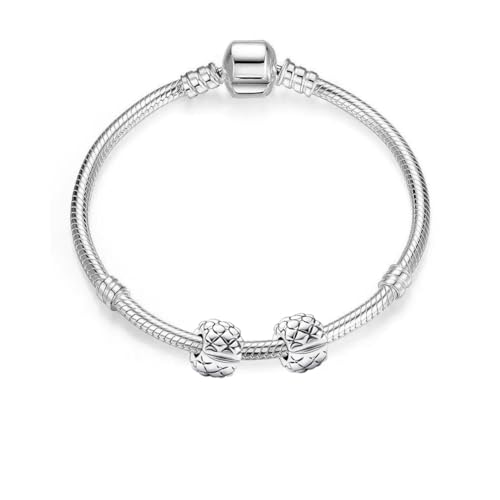 Image of ARTCHARM Clasp Love Safety Chain Charm - Authentic 925 Sterling Silver Heart Beads - Fit European Style Bracelet
