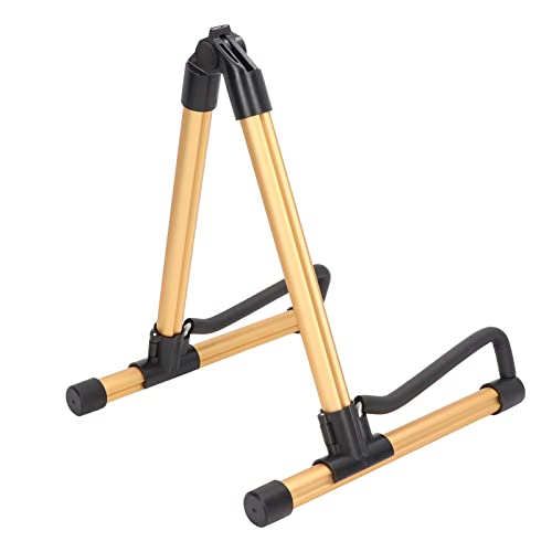 Support de guitare pliant, un support de guitare à cadre pour instruments à cordes Or - Les Beatles, Paul McCartney, John Lennon, RIngo Starr, George Harrison Support de guitare pliant, un support de guitare à cadre pour instruments à cordes Or