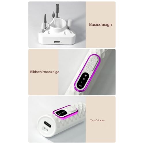 Juego de brocas para uñas recargable de 15000 revoluciones para manicura y pulido 4