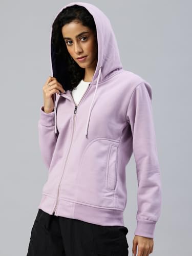 Image of ADBUCKS Women's Cotton Winter Jacket Sweatshirts Casual Drawstring Clothes Zip Up Hoodie With Front Pocket Ii Womens Hoodies Ii Womens Jacket Ii Winter Sweater Hoodie For Women & Girls