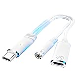 【2025 新版】2in1 タイプC イヤホン変換ケーブル 急速充電100W 対応iPhone 15 16 iPad Pro 充電 ワイヤーコントロール リスニング トーキング ゲーム U盾をサポーする