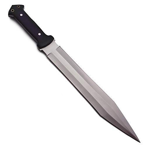 Gcs Handmade Micarta Handle D2 Tool Steel Tactical Hunting Knife With Leather Sheath Full Tang Blade Designed For Hunting & Edc Gcs 101 #TOP2