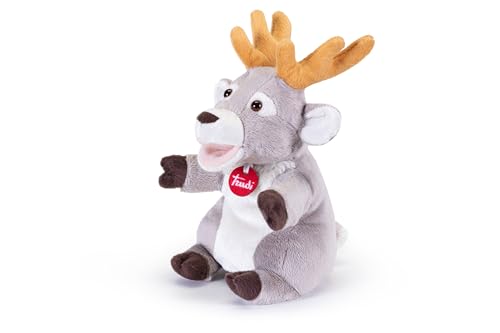 Marionnette Renne Trudi en peluche douce, l'authenticité d'un modèle de collection