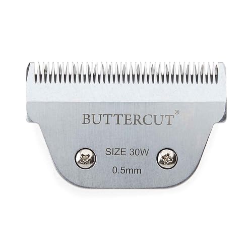 Geib Buttercut #30 Wide Blades for Dog Grooming (.0mm Cut Length) Stainless Steel Clipper Blade. Dog Grooming Fits A5 Type Clippers (#30 Wide)