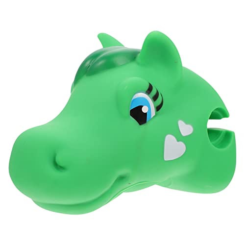 NUOBESTY Scooter Handlebar Adornment Horse Head Bike Decoration Easy to Install