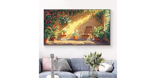 5D Diamond Painting Tabouret soleil Broderie Diamant Complète par Numéros