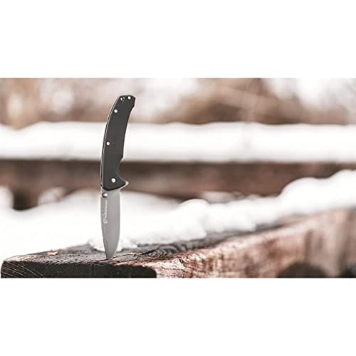 Smith & Wesson Velocite 7.75in High Carbon S.S. Assisted Folding Knife with 3.5in Clip Point Blade and Polymer Handle for Outdoor, Tactical, Survival and EDC,Black by Smith & Wesson - Image 8