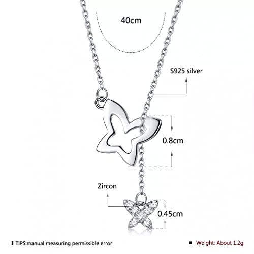 Collier papillon double pendentif, le cadeau pour petite amie idéal - 4