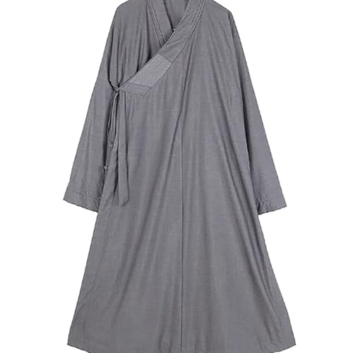 Zen Buddhist Robe Monk Meditation Kung Fu Monk Robe,Winter Thick Warm Monk Buddhist Robe Zen Robe Men and Women Long