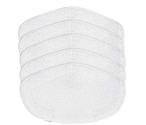 Pack de 5 Chiffons lavables pour Polti Vaporetto PAEU0332, Smart 120, Smart 35_Mop, Smart 40_Mop, Smart 100, SV400_Hygiene, SV420_Frescovapor, SV440_Double,...