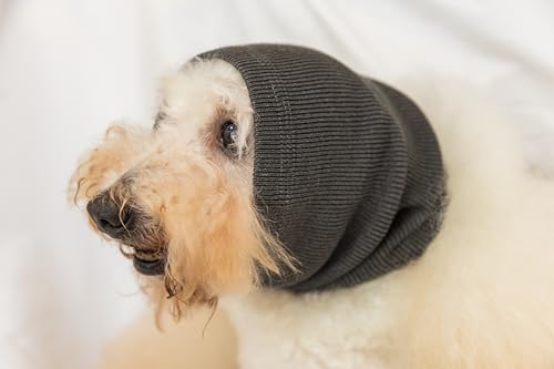 Image of Soothing Dog Ear Wrap,Keep Calm Comfort Anti Anxiety Relief - Dog Ear Cover for Surgery Recovery Grey M