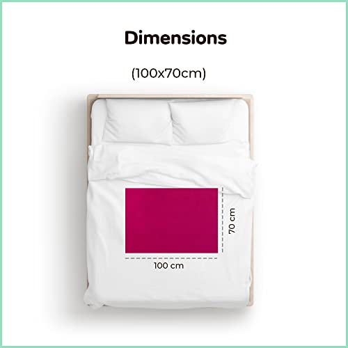 Image of Mylo Baby Waterproof Mattress Protector for Baby (0-3 Years), Extra Absorbent, Soft and Reusable Quick Dry Sheets (100X70cm)(Orchid, Full)