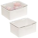 MUY RESISTENTE: Para que dure mucho, el organizador apilable está hecho de plástico irrompible, libre de BPA y de cloro. Puede lavarse con agua jabonosa suave, pero no es apto para el lavavajillas.