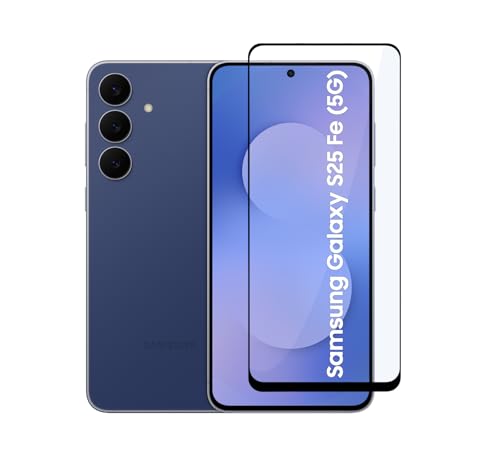 Image of CEDO Tempered Glass for Samsung Galaxy S25 FE (5G) | Screen Protector Full HD Quality Tempered Glass Anti-Scratch Edge to Edge Coverage with Easy Installation Kit (Black)