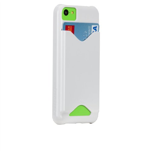 CASE MATE Barely There ID   Carcasa para iPhone 5C, Color Blanco