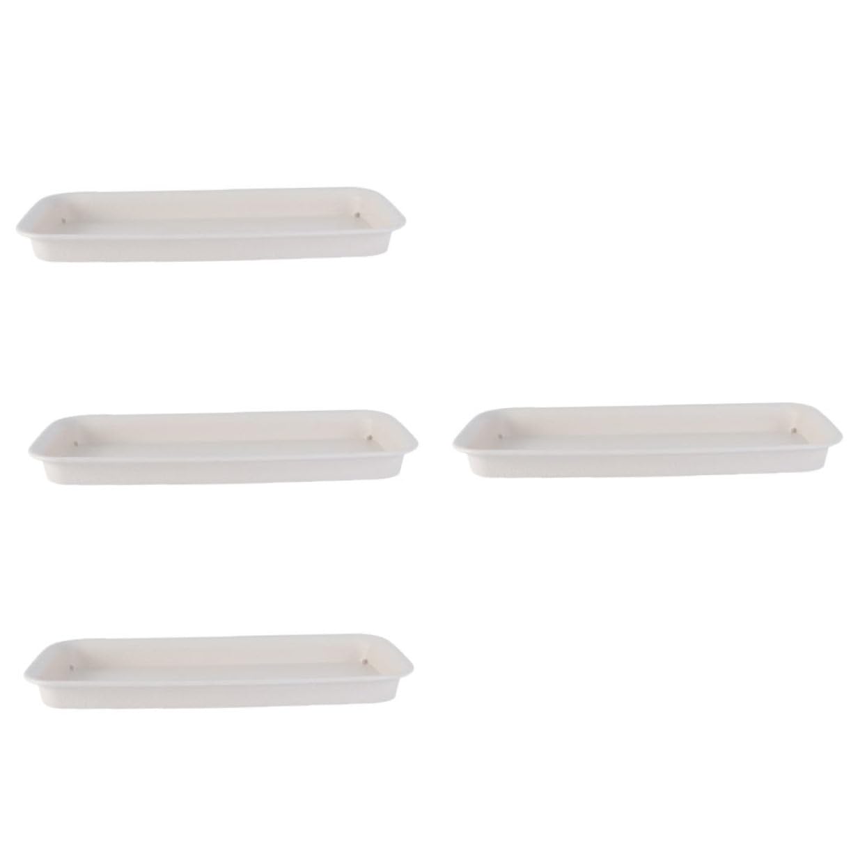 Kisangel Bandejas Rectangulares para Macetas Plato Rectangular Soporte para Macetas Fácil De Limpiar
