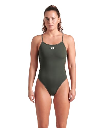 Arena Women's Performance Allover Reversible Challenge Back Swimsuit Pool Bathing Suit