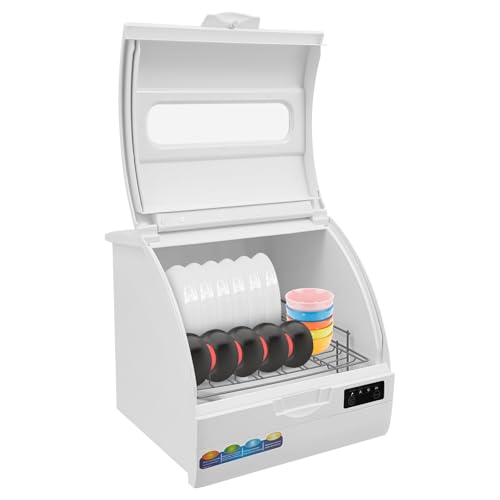 Countertop Dishwasher Mini Portable Dishwasher with 4 Wash Modes 12-18 Place Settings 1200W for Apartments, Small Kitchens, Energy Saving with Touch Control