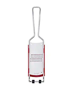 TRIANGLE Germany Julienne Grater with Removable Catcher, Professional-Grade, Ultra Sharp Stainless Steel Blades Easily Slice Strips, Innovative Compact Design Minimizes Waste and Messes