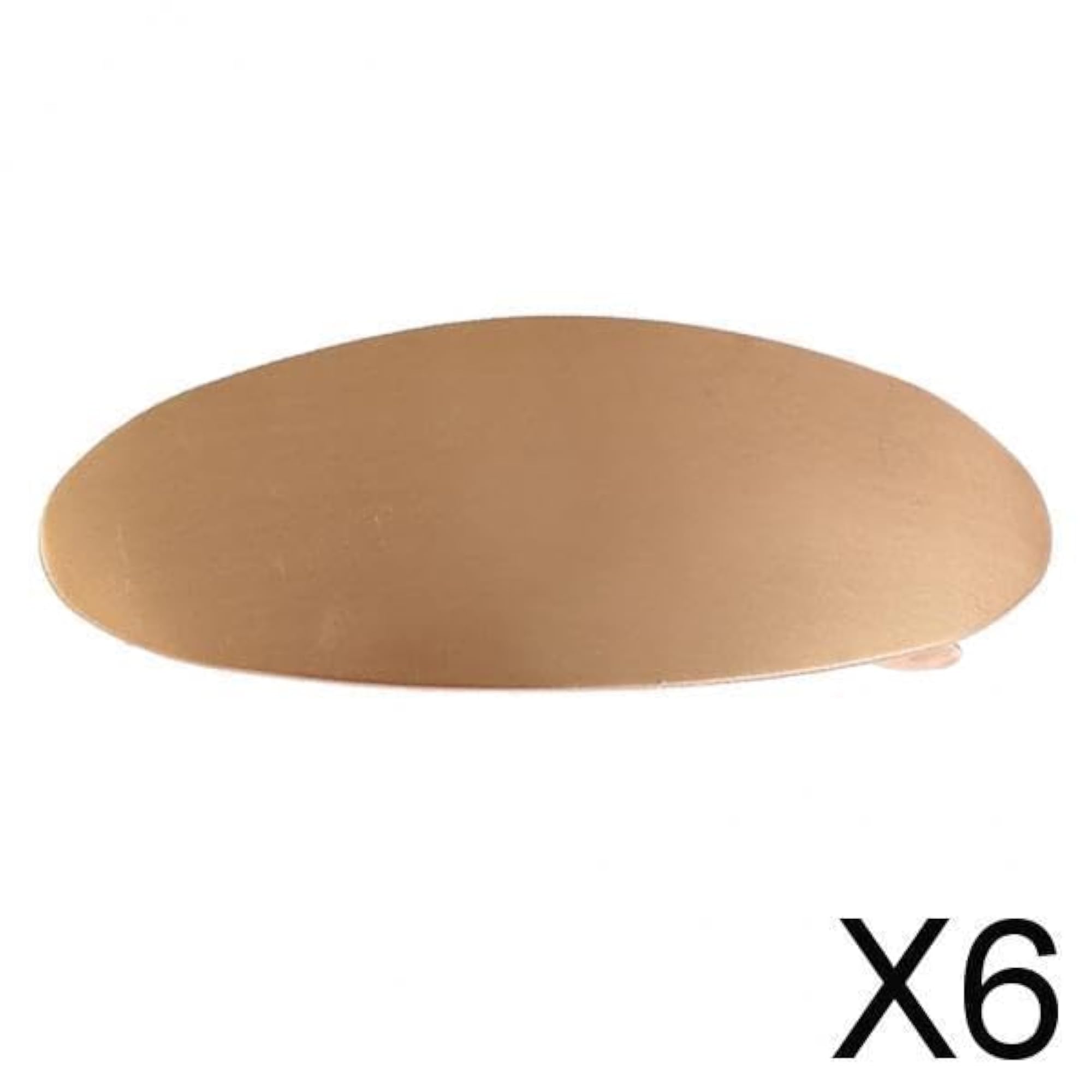 6X Geometric Oval Automatic Barrette Hair Clip