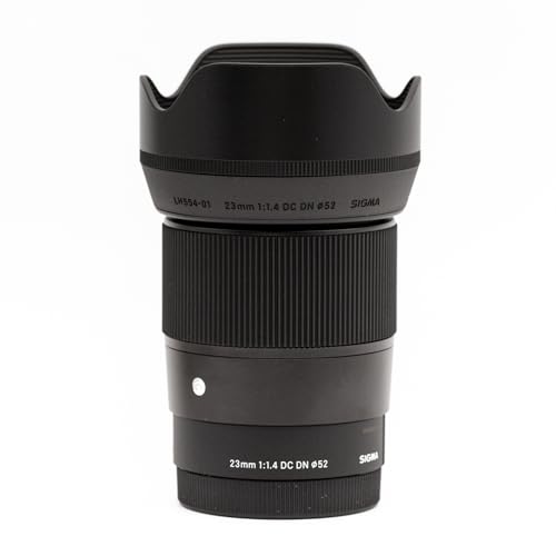 Objetivo 23mm f/1.4 DC DN Contemporary – Objetivo Gran Angular para Cámaras Fujifilm X, Enfoque Rápido, Compacto y Luminoso - Segunda Mano - Sello RENUEVO