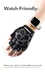Fitgriff® Trainingshandschuhe für Damen und Herren - Fitness Handschuhe für Krafttraining, Kraftsport, Training, Gym, Workout, Lifting Gloves (Leopard, 6)